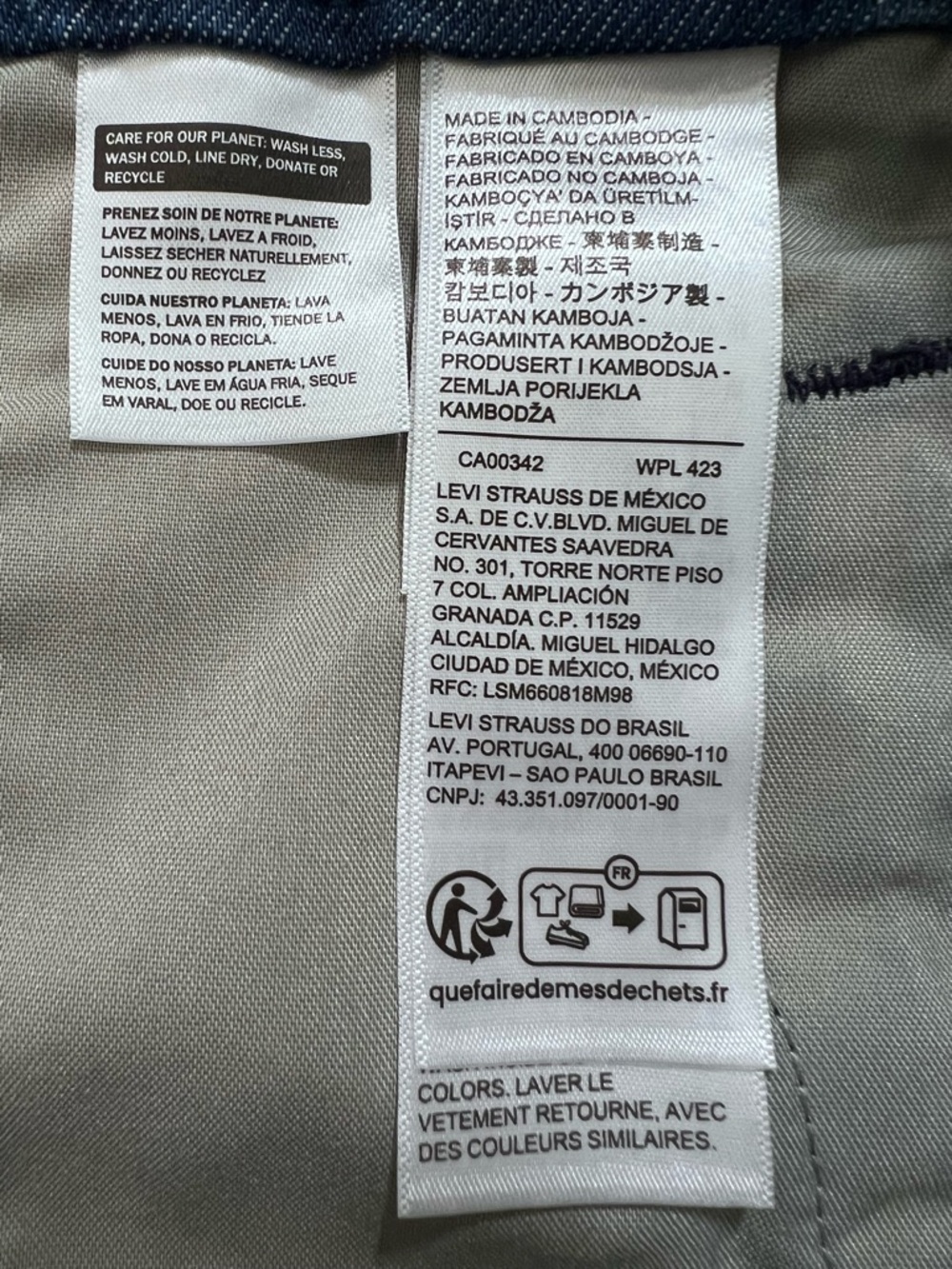Levi's XX Chino Blue Jeans Relaxed Straight 34 x 34 Dadcore Heritage Minimalist - Picture 11 of 12
